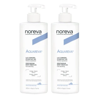 Noreva Aquareva Feuchtigkeitsspendende Körpermilch Dehydrierte Haut 2x400ml