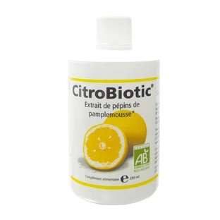 Citrobiotic Extrait De Pepins De Pamplemousse Avec Vitamine C Bio 250ml