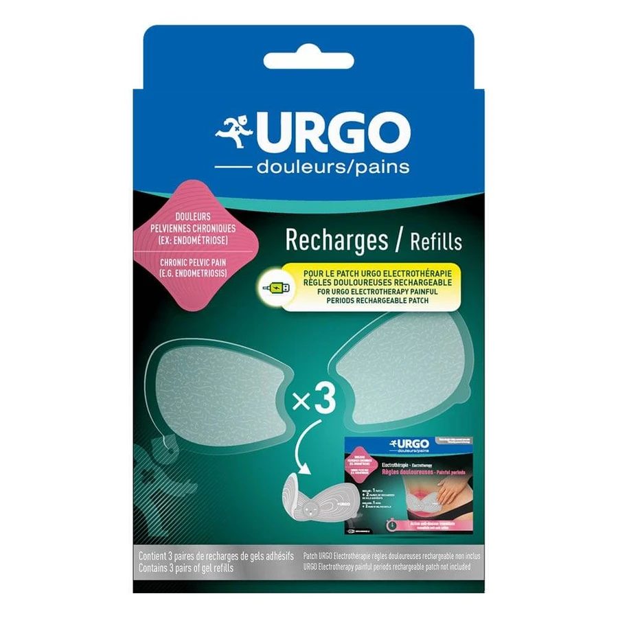 Urgo De elektrotherapeutische patch laadt pijnlijke menstruatie op x3