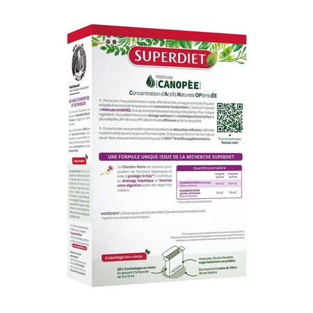 Superdiet Mariendistel Bio Verdauung 20 Protection Du Foie 20 Ampullen