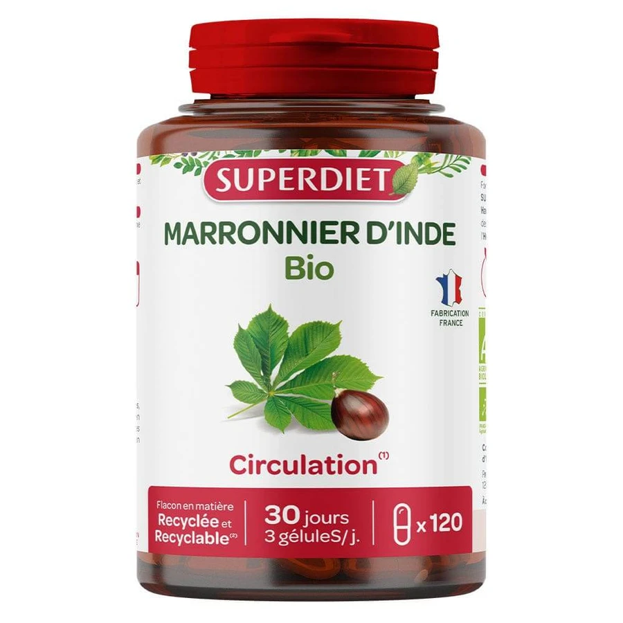 Superdiet Organische Paardenkastanje 120 capsules