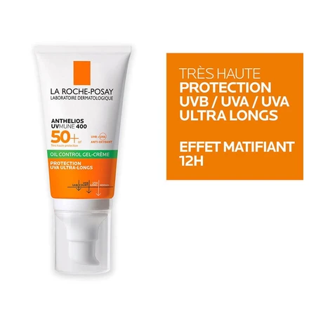 La Roche-Posay Anthelios Gel-Dry Touch Zonnecrème Gezicht Met Parfum Spf50+ Xl Sans Parfum 50ml