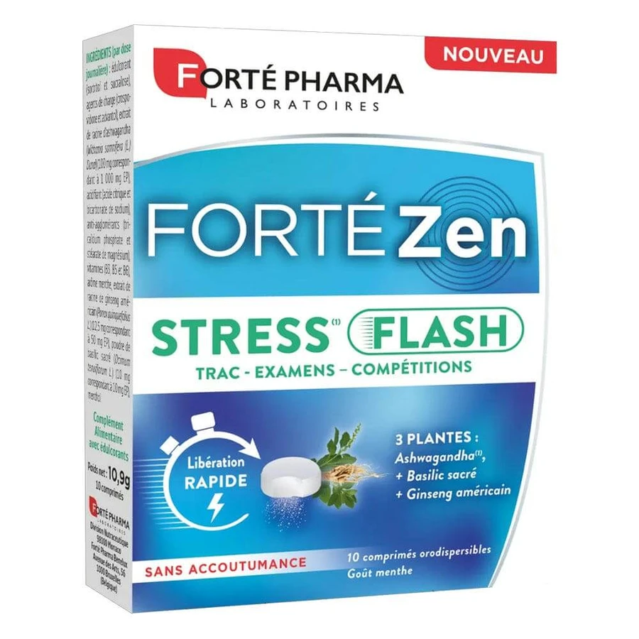 Forté Pharma Forté Zen Stress flash with ashwagandha mint flavor 10 orodispersible tablets