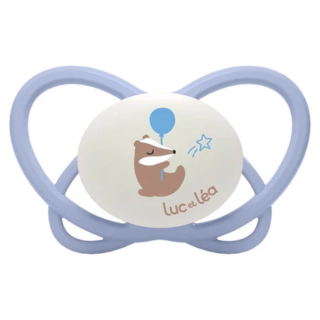 Luc Et Lea Physiological silicone pacifiers without rings Night 6 to 18 months x2