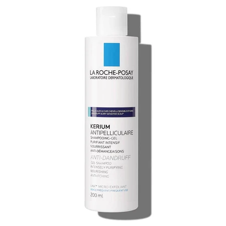 La Roche-Posay Kerium Purifying Anti-Oily Dandruff Shampoo-gel - 200ml