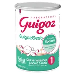 Guigoz Guigozgest GuigozGest 1 Leche en Polvo Fórmula Espesada 0-6 meses Dès La Naissance Jusqu'à 6 Mois 800g