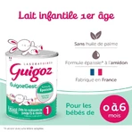 Guigoz Guigozgest GuigozGest 1 Leche en Polvo Fórmula Espesada 0-6 meses Dès La Naissance Jusqu'à 6 Mois 800g