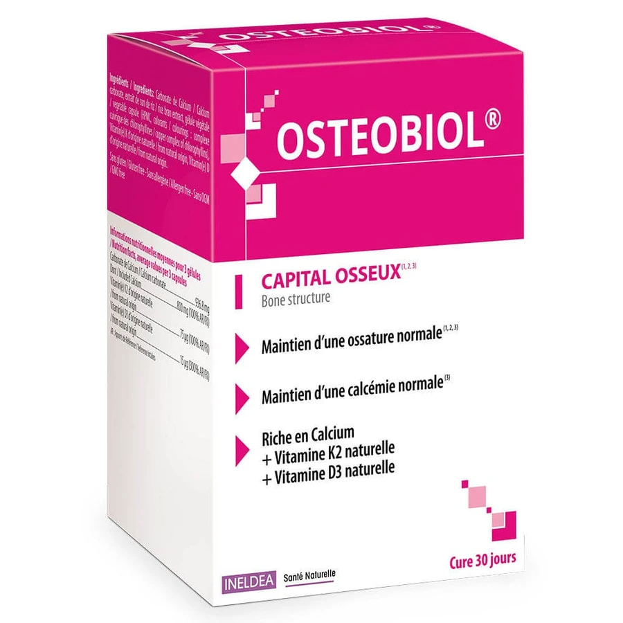 Ineldea Santé Naturelle Osteobiol 90 Plantaardige Gelaten