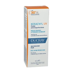 Ducray Keracnyl Anti-Imperfection Fluid SPF50+ Fettige Haut und zu Akne neigende Haut 50ml