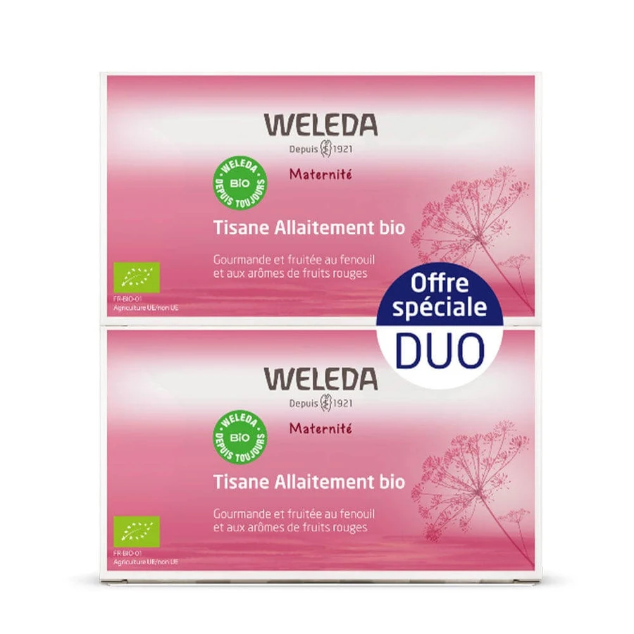Weleda Mum's Borstvoeding Kruidenthee Rood Fruit 2x20 Zakjes