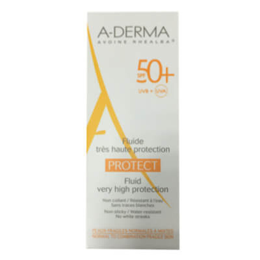 Zonnebeschermingsvloeistof Protect SPF50+, 40 ml, A-Derma