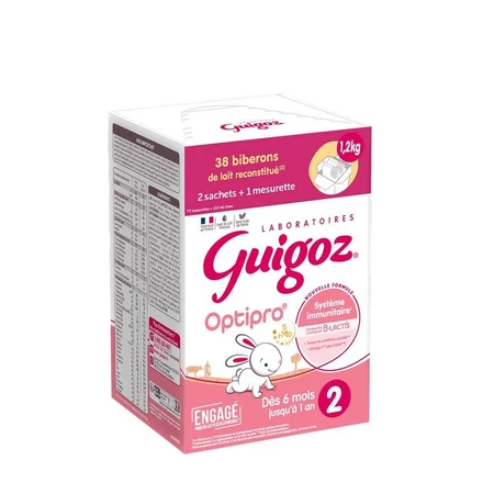 Guigoz Optipro Mleko w proszku 2 Od 6 miesiąca 1,2 kg: ceny i cechy