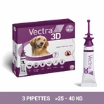 Ceva Vectra Spot-on Oplossing voor Honden >25-40kg 3 pipetten