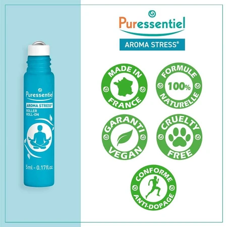 Puressentiel Aroma Stressroller met 12 essentiële oliën 5ml