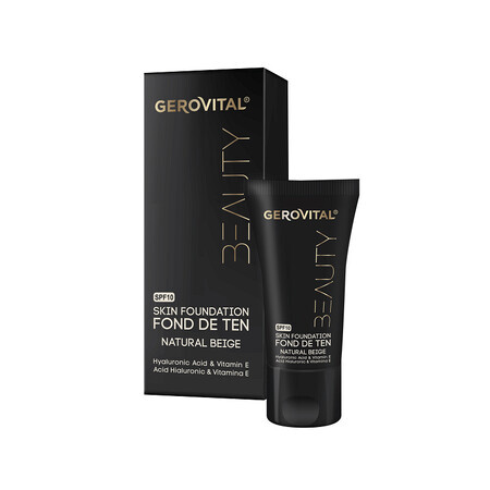 Fond de teint Natural Beige, 30ml, Gerovital Beauty