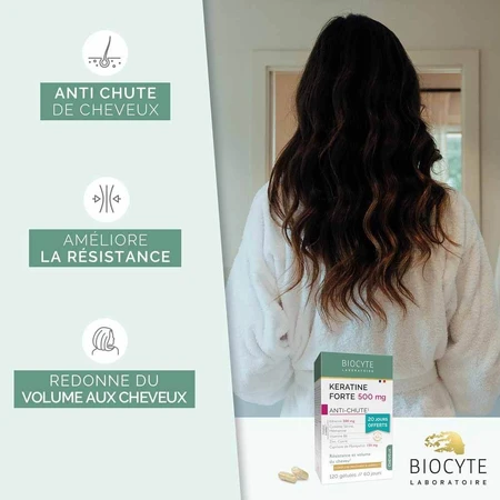Biocyte Capelli Confezione da 500 mg di Cheratina Forte 120 Gelule