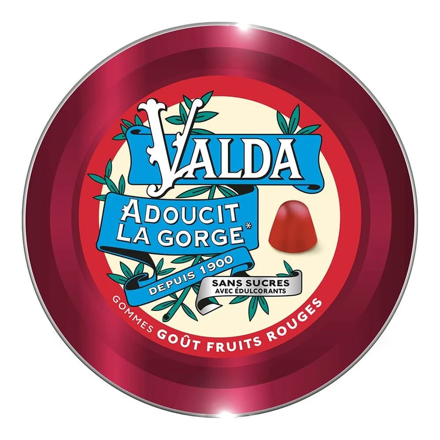 Valda Suikervrije Gom Rood Fruit 140g