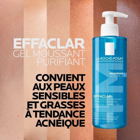 La Roche-Posay Effaclar Cleansing Face Gel Foaming Fettige Akne-Haut 400ml