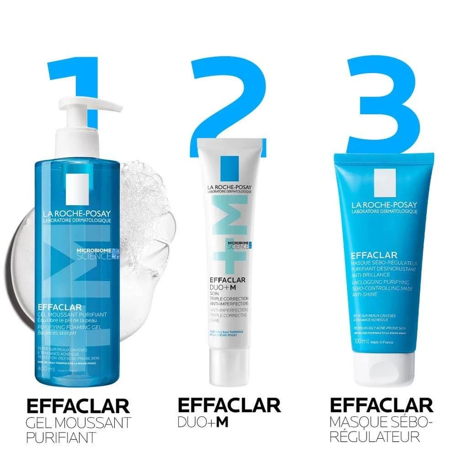 La Roche-Posay Effaclar Cleansing Face Gel Foaming Fettige Akne-Haut 400ml