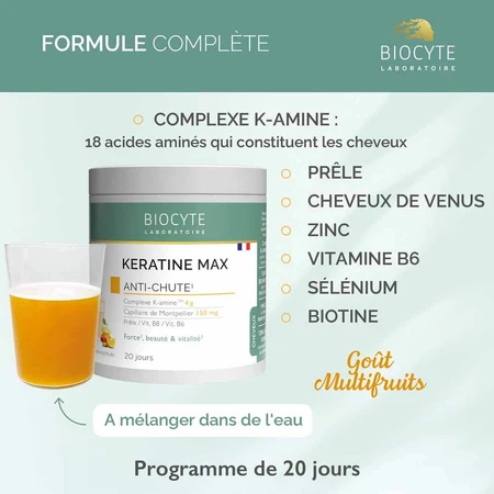 Biocyte Queratina Capilar Maxi Anticaída 12g