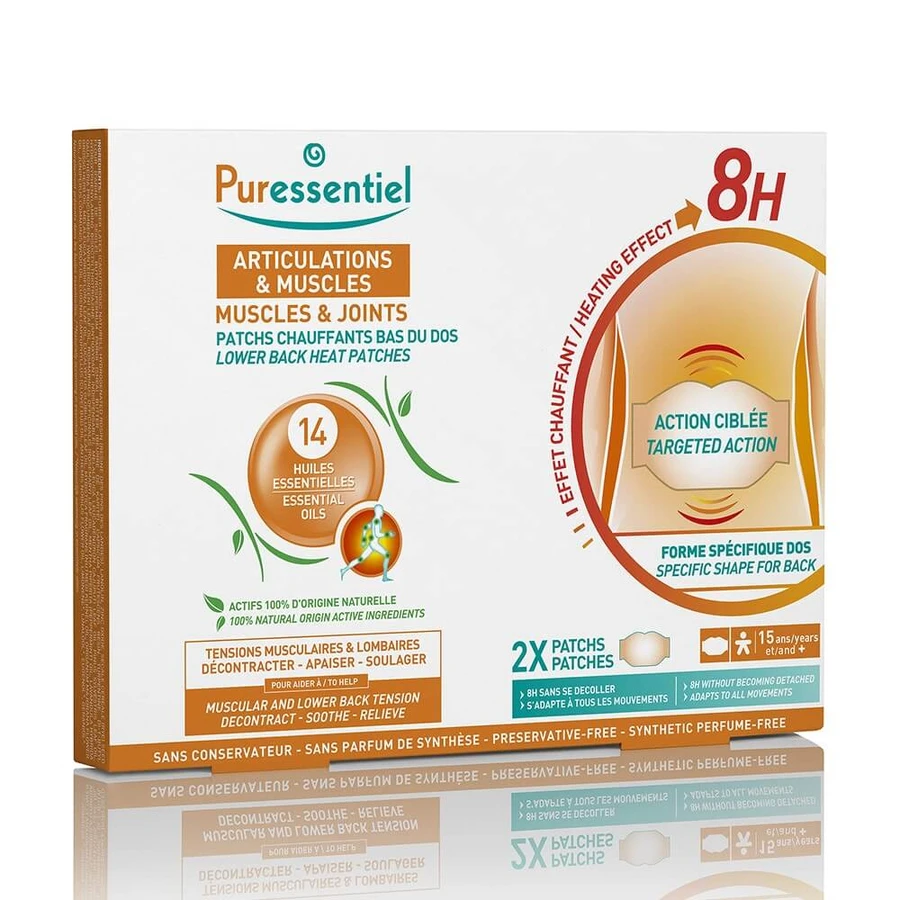 Puressentiel Articulaciones y Músculos Calor Puro Effet 8h 2 Parches