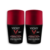 Vichy Deodorant Roll-on Antiperspirant Anti-Smell for Men 96h 2x50ml