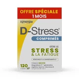 Synergia D-Stress Tablets Eco Pack 120 Tablets 1 Month Synergia Tablets Eco Pack 1 Month Pack 120 Tablets
