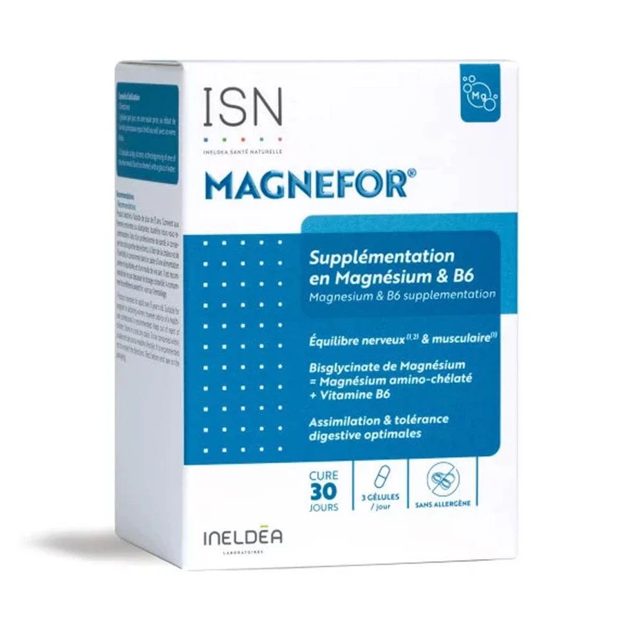 Ineldea Santé Naturelle Magnefor Zenuwachtigheid en Spiervermoeidheid 90 Gelules