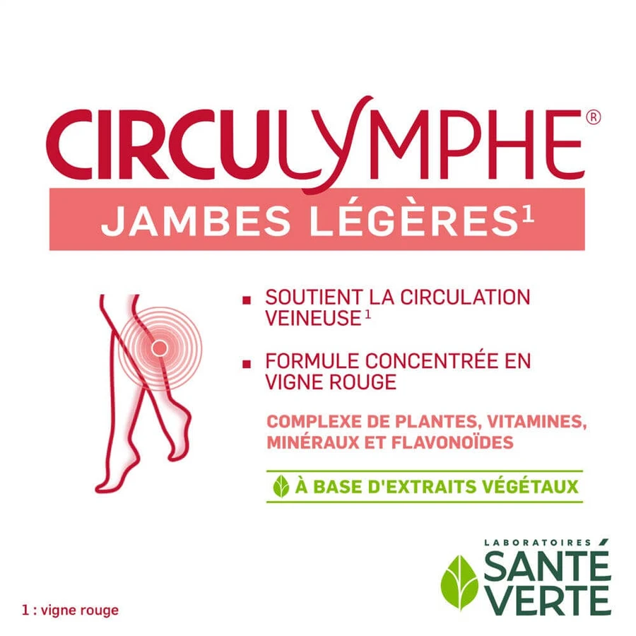 Sante Verte Circulymphe Leichte Beine 30 Tabletten