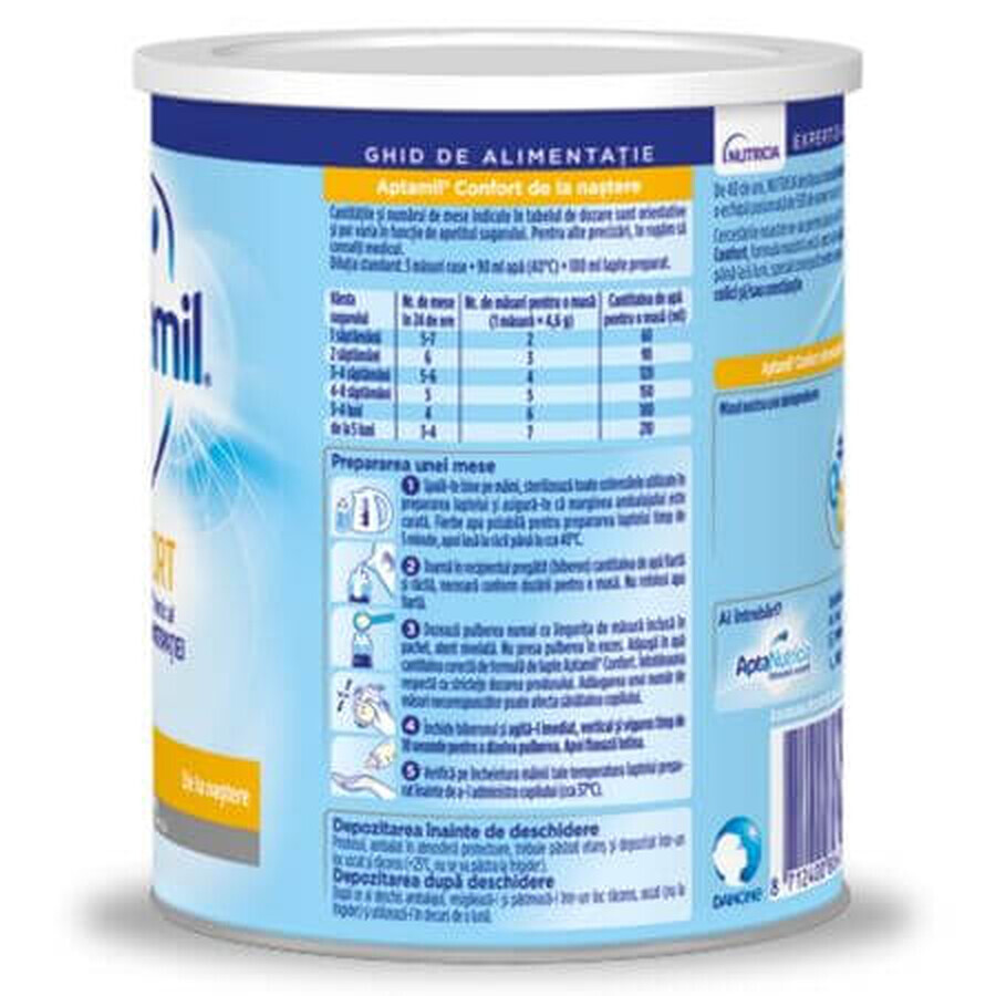Formulă de lapte Aptamil Confort, 400 g, Nutricia