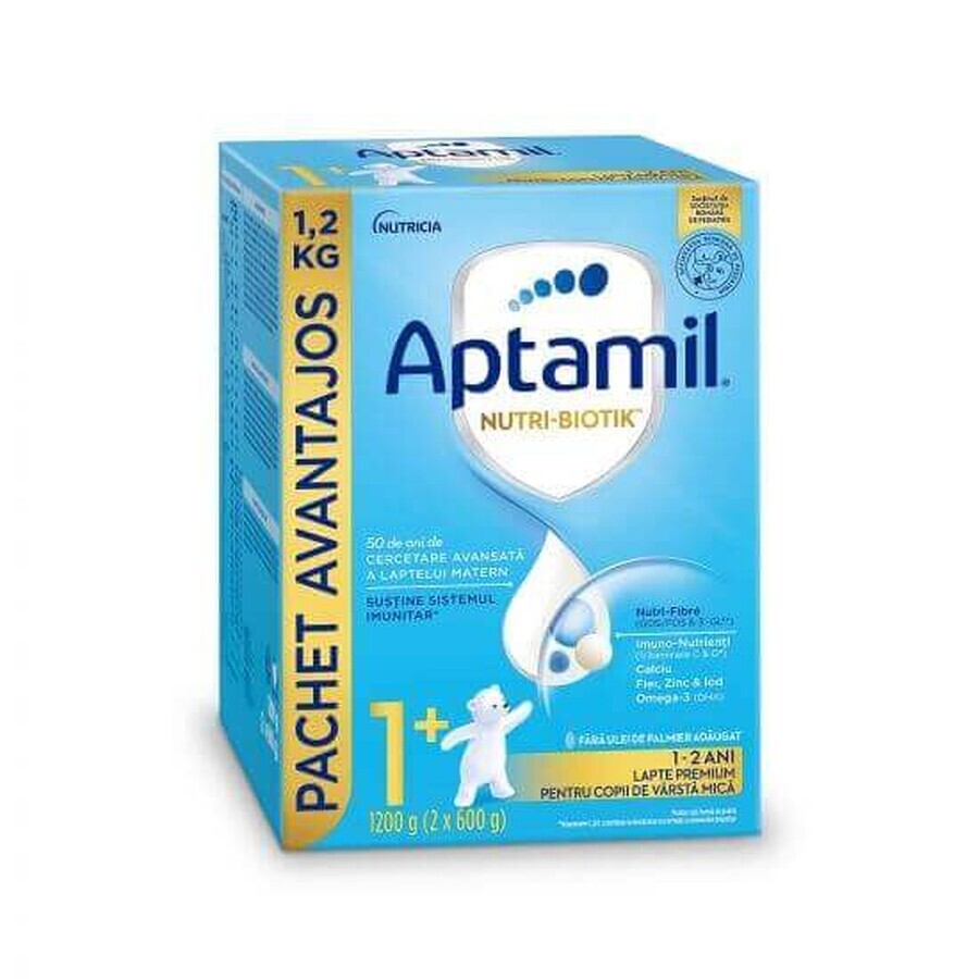 Latte in polvere Aptamil Nutri Biotik +1, 1-2 anni, 1200 gr, Nutricia