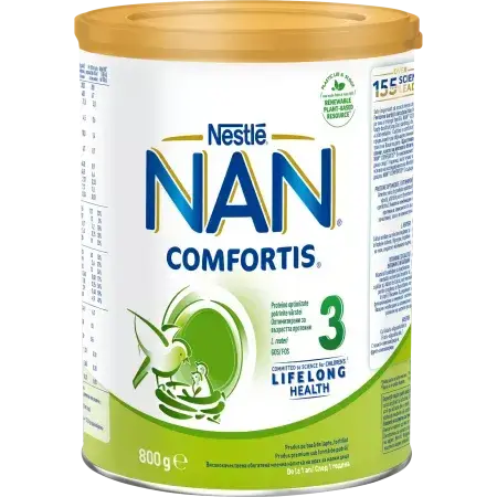 Nan 3 Comfortis opvolgmelk, 1-2 jaar, 800 g, Nestle