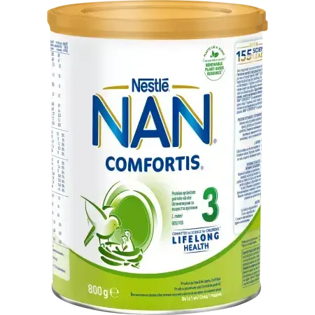 Latte di proseguimento Nan 3 Comfortis, 1-2 anni, 800 g, Nestlé