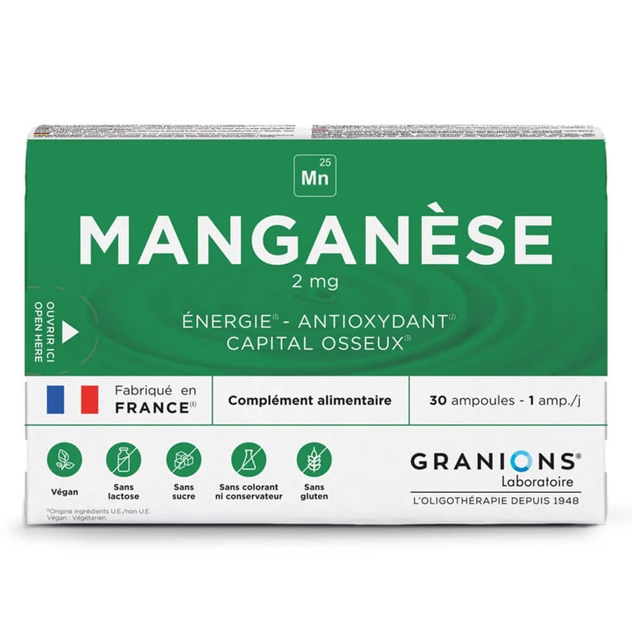 Granions Oligo Manganese 2 mg 30 vials
