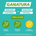 GaNatura Brûlure d'estomac et digestion Triple action 45 comprimés