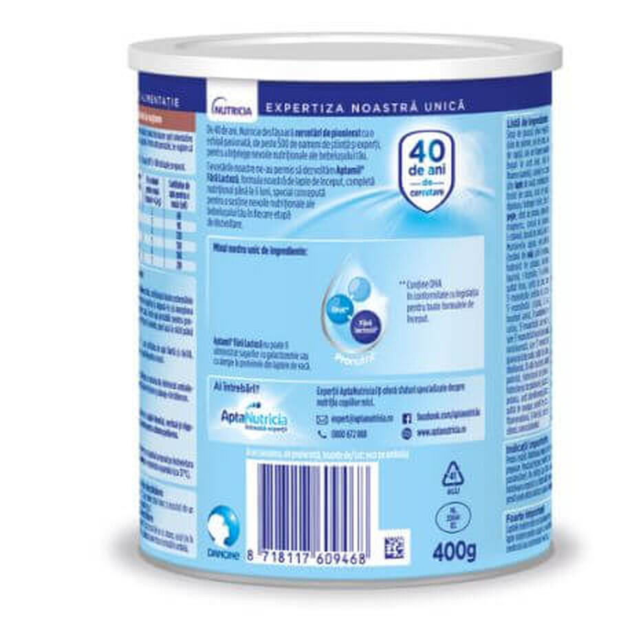 Lait de démarrage sans lactose, 400 g, Aptamil