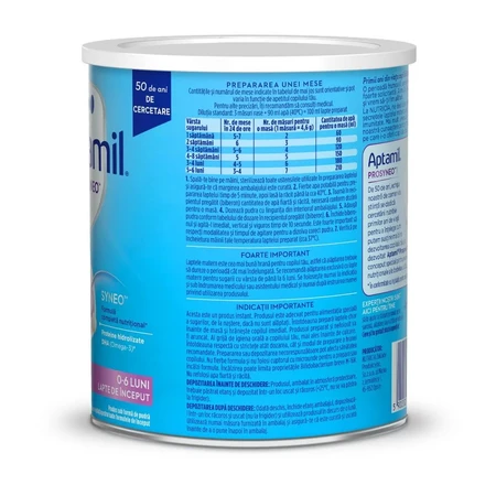 Anfangsmilchnahrung HA Prosyneo 1, 0-6 Monate, 400 g, Aptamil