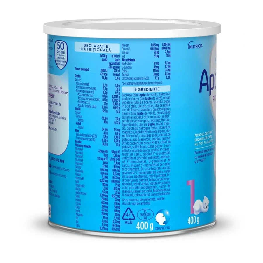 Anfangsmilchnahrung HA Prosyneo 1, 0-6 Monate, 400 g, Aptamil