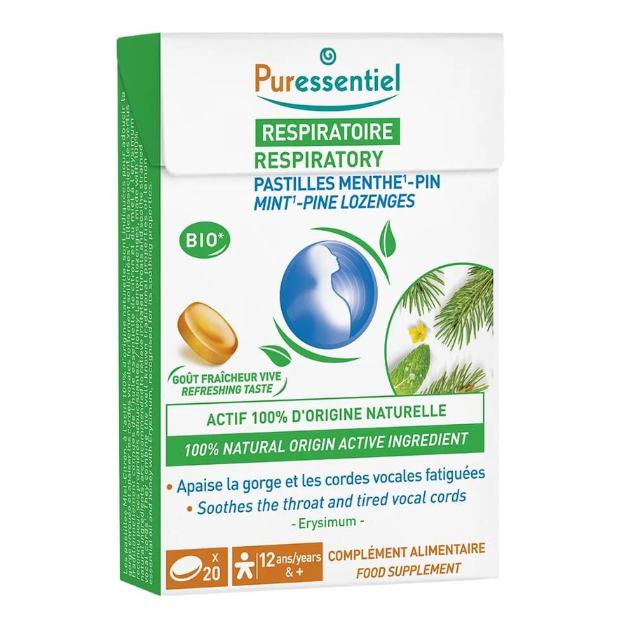 Puressentiel Breathing Throat Tablets Pine Mint x20