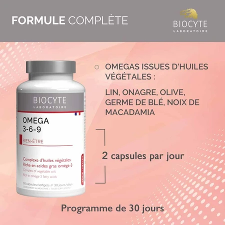 Biocyte Health Omega 3, 6, 9 60 Capsules