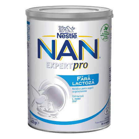 Formulă de lapte fără lactoză Nan, +0 luni, 400 g, Nestlé