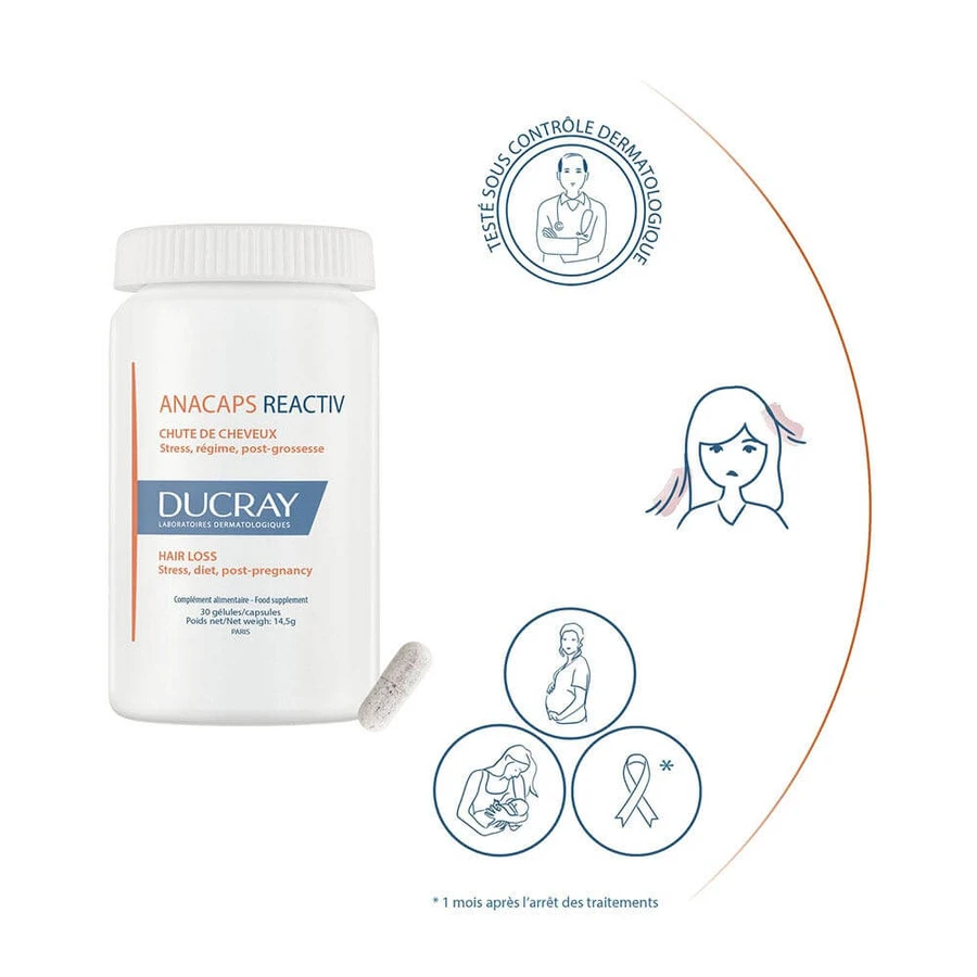 Ducray Anacaps Reactiv haaruitval 30 capsules