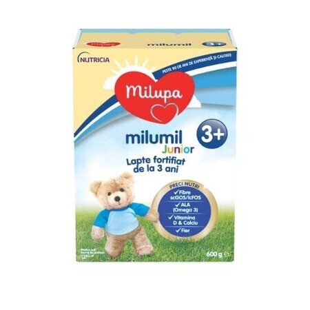 Latte in formula Milumil Junior, +3 anni, 600 g, Milupa