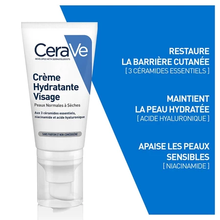 Cerave Gezicht Hydraterende Gezichtscrème 52ml