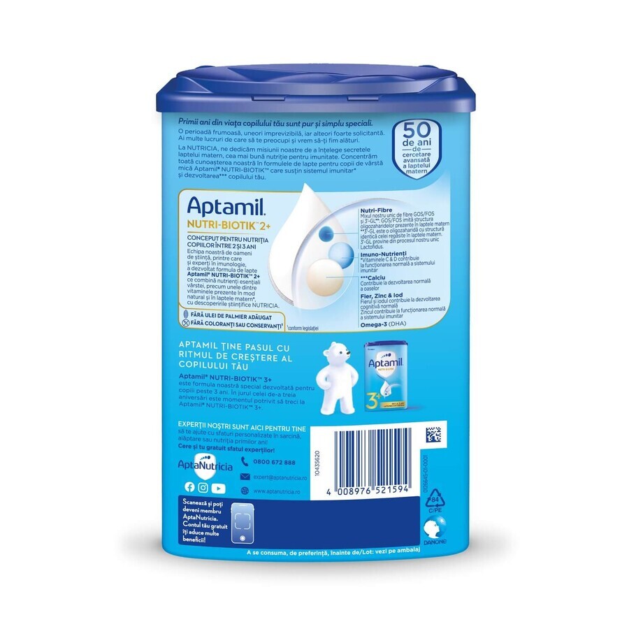 Nutri melkpoeder - Biotik 2+, 2-3 jaar, 800 g, Aptamil