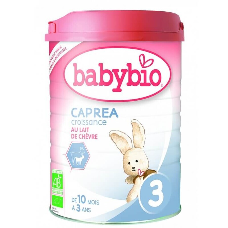 Lait de chèvre en poudre 3,+10 mois, 800 gr, Babybio