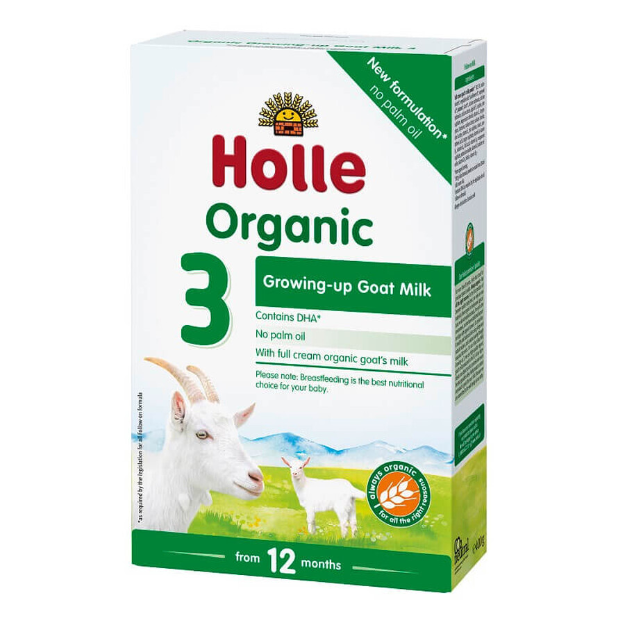 Lait de chèvre en poudre Bio 3, 10 mois, 400 gr, Holle Baby Food 