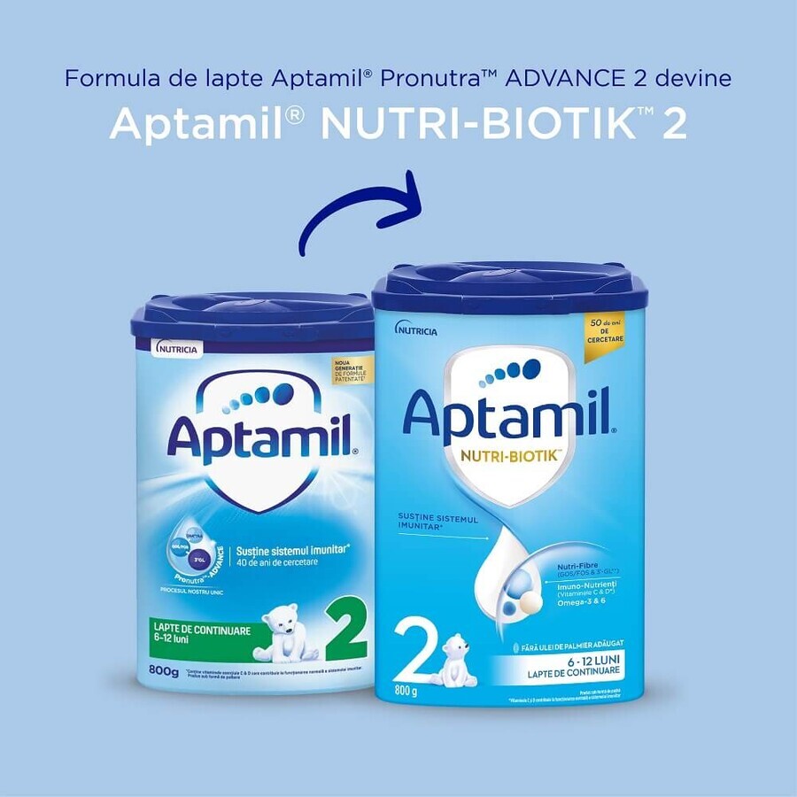Aptamil 2 Nutri-Biotik voeding 6-12 maanden 800 g