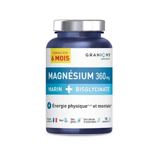 Granions Magnesio Marino + Bisglicinato 360mg 180 comprimidos