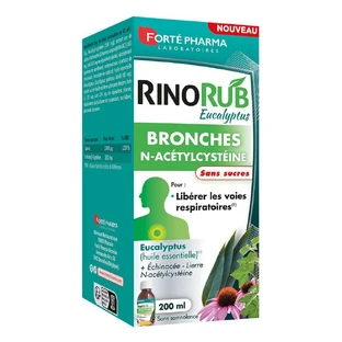 Forté Pharma RinoRub Bronchial Drinking Solution Eucalyptus N-Acetyl-cytseine 200 ml